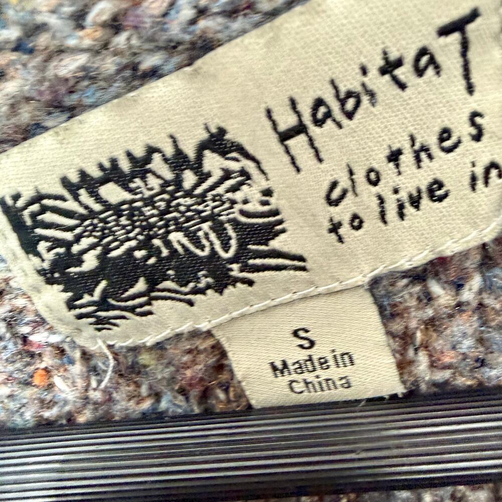 Habitat Sz Small Cozy Knit Wearable Art to Wear Winter Sweater Blouse Shirt Top - Picture 3 of 10